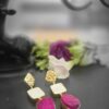 Fucsia Druzy Drop Earrings
